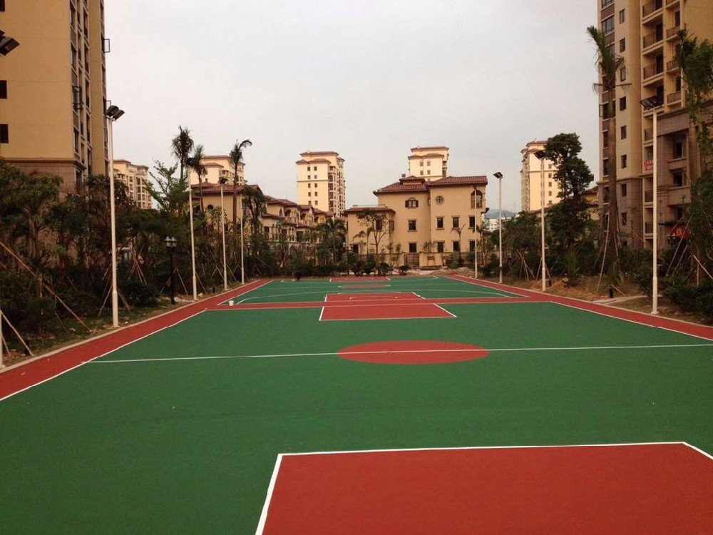 嘉興塑膠籃球場環保材料